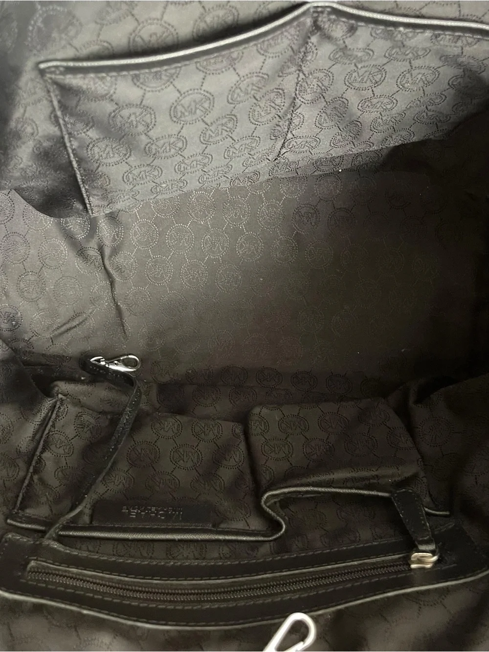 Michael Kors Black Studed Jet Set Travel Tote Bag